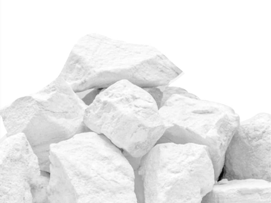 Quick lime (calcium oxide) lumps manufactured by Deshwali Minerals